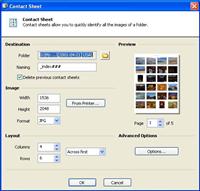 Create highly customizable contact sheets of your image folders.