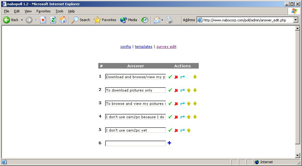 The interface to add or edit answers to a question.